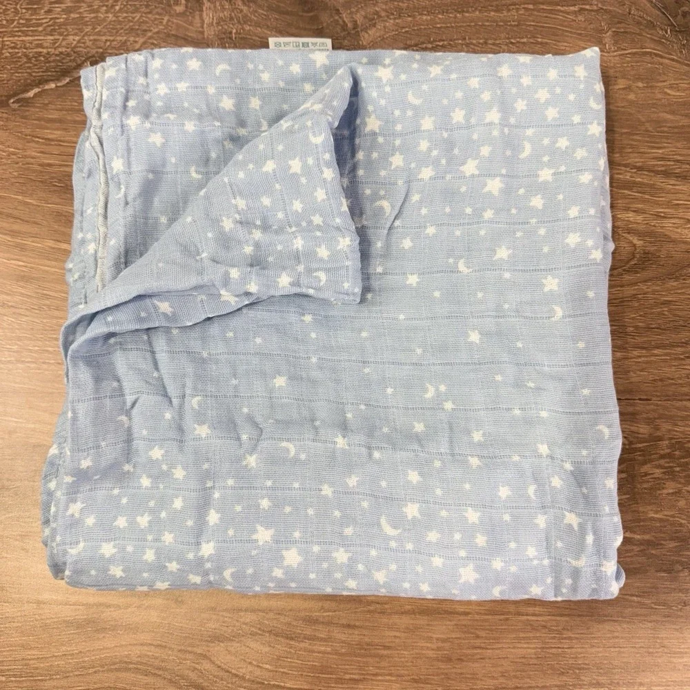 Aden + Anais Safari‎ Animal Baby Swaddle Blanket Blue Starry Night 47